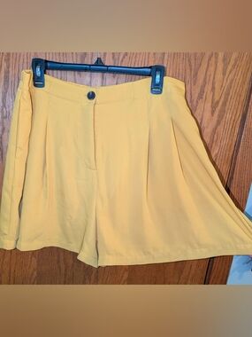 Elodie High Waist Shorts in Yellow Size XL Like New